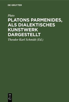 Cover Platons Parmenides, als dialektisches Kunstwerk dargestellt (eBook, PDF)