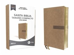 Nbla Santa Biblia, Letra Grande, Tamaño Compacto, Leathersoft, Beige, Edición Letra Roja - Vida; Nbla-Nueva Biblia de Las Américas