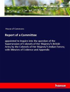 Report of a Committee - House of Commons