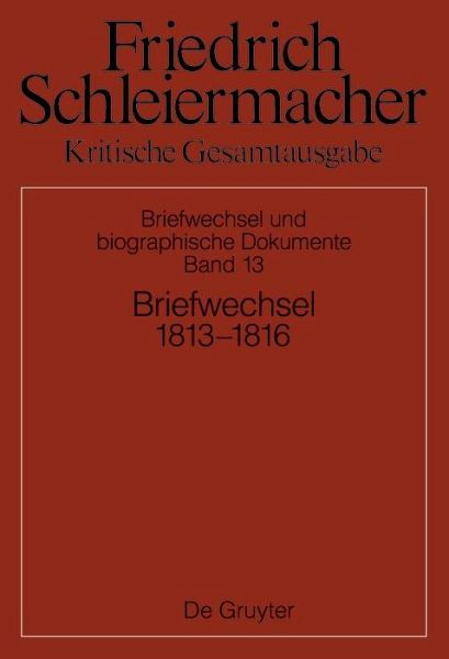 Briefwechsel 1813-1816 (eBook, PDF)