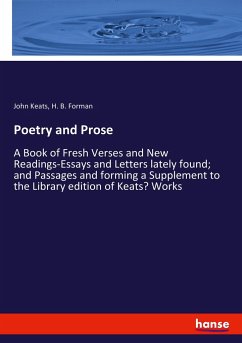Poetry and Prose - Keats, John;Forman, H. B.