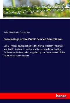 Proceedings of the Public Service Commission - India Public Service Commission