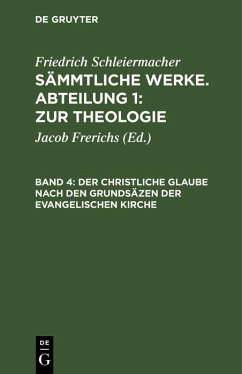 Cover Der christliche Glaube nach den Grundsäzen der evangelischen Kirche (eBook, PDF)