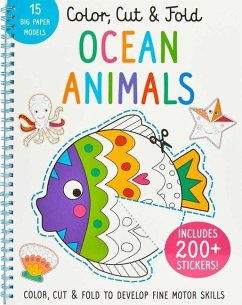Color, Cut, and Fold: Ocean Animals - Insight Kids