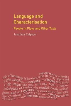 Language and Characterisation - Culpeper, Jonathan