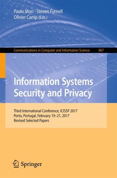 Cover Information Systems Security and Privacy (eBook, PDF)
