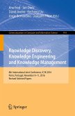 Knowledge Discovery, Knowledge Engineering and Knowledge Management (eBook, PDF)