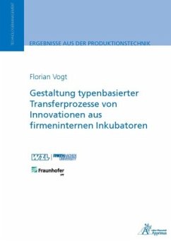 Gestaltung typenbasierter Transferprozesse von Innovationen aus firmeninternen Inkubatoren - Vogt, Florian