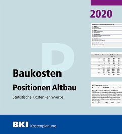 BKI Baukosten Positionen Altbau 2020