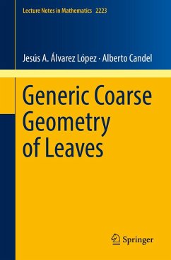 Generic Coarse Geometry of Leaves (eBook, PDF) - Álvarez López, Jesús A.; Candel, Alberto