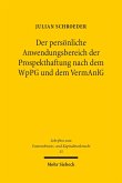 Der persönliche Anwendungsbereich der Prospekthaftung nach dem WpPG und dem VermAnlG (eBook, PDF)