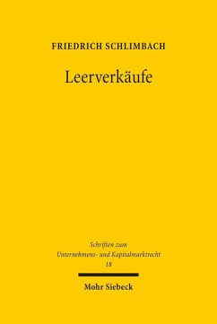 Leerverkäufe (eBook, PDF) - Schlimbach, Friedrich