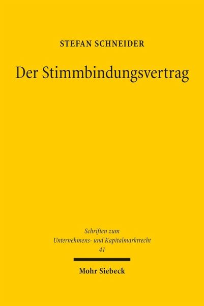 Der Stimmbindungsvertrag (eBook, PDF) Der Stimmbindungsvertrag (eBook, PDF)