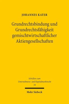 Grundrechtsbindung und Grundrechtsfähigkeit gemischtwirtschaftlicher Aktiengesellschaften (eBook, PDF) - Kater, Johannes