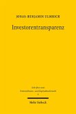 Investorentransparenz (eBook, PDF)