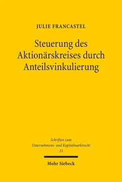 Cover Steuerung des Aktionärskreises durch Anteilsvinkulierung (eBook, PDF)