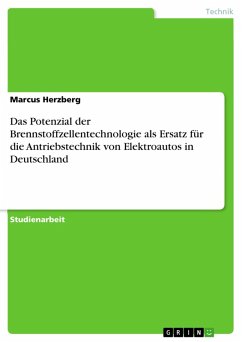 Das Potenzial der Brennstoffzellentechnologie als Ersatz für die Antriebstechnik von Elektroautos in Deutschland (eBook, PDF)