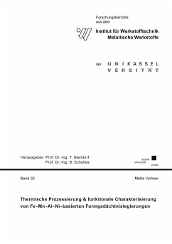 Thermische Prozessierung und funktionale Charakterisierung von Fe-Mn-Al-Ni-basierten Formgedächtnislegierungen - Vollmer, Malte