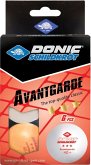 Donic-Schildkröt 608533 - Tischtennisball 3-Stern AVANTGARDE Poly 40+ Bälle, 3x Weiß/3x Orange