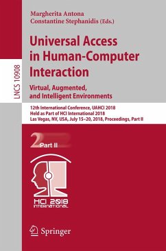 Universal Access in Human-Computer Interaction. Virtual, Augmented, and Intelligent Environments (eBook, PDF)