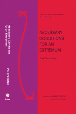 Cover Necessary Conditions for an Extremum (eBook, ePUB)
