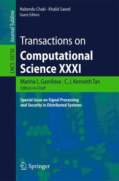 Transactions on Computational Science XXXI (eBook, PDF) Transactions on Computational Science XXXI (eBook, PDF)