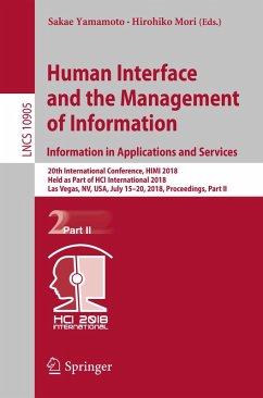 Human Interface and the Management of Information. Information in Applications and Services (eBook, PDF)