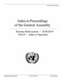 Index to Proceedings of the General Assembly 2018/2019: Part II - Index to Speeches
