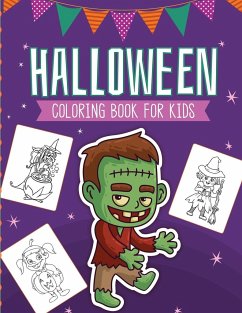 Cover Halloween Coloring Book For Kids