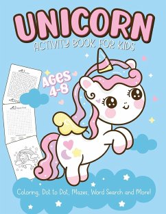 Unicorn Activity Book For Kids Ages 4-8 - Larson, Patricia