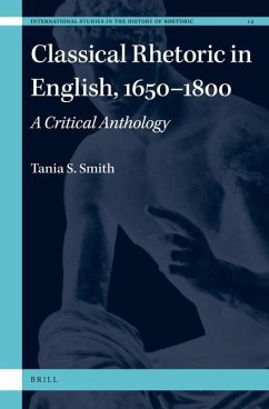 Classical Rhetoric in English, 1650-1800 - Sona Smith, Tania