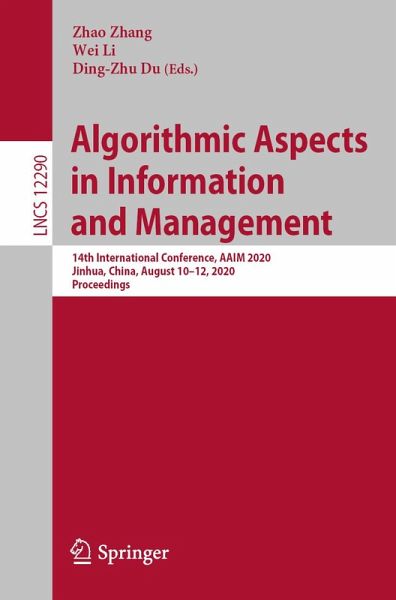 Algorithmic Aspects in Information and Management (eBook, PDF)