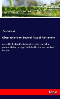 Cover Observations on Several Acts of Parliament