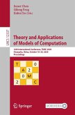 Theory and Applications of Models of Computation