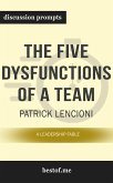 The Five Dysfunctions of a Team: A Leadership Fable" by Patrick Lencioni (eBook, ePUB)