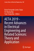 AETA 2019 - Recent Advances in Electrical Engineering and Related Sciences: Theory and Application (eBook, PDF)
