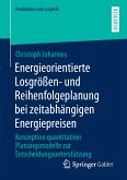 Energieorientierte Losgrößen- und Reihenfolgeplanung bei zeitabhängigen Energiepreisen (eBook, PDF)