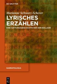 Lyrisches Erzählen - Schwarz-Scherer, Marianne