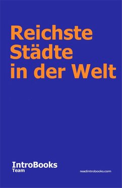 Cover Reichste Städte in der Welt (eBook, ePUB)