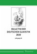 Bulletin der deutschen Slavistik 2020 - Bild 1