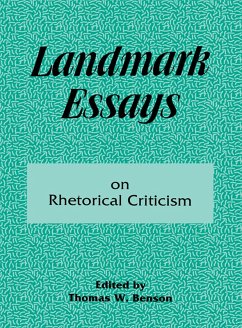 Landmark Essays on Rhetorical Criticism (eBook, ePUB)