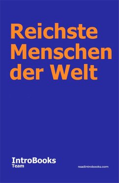 Cover Reichste Menschen der Welt (eBook, ePUB)