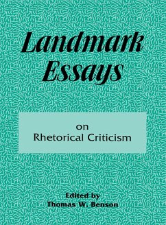 Cover Landmark Essays on Rhetorical Criticism (eBook, PDF)