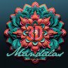 3D Mandalas Coloring Book for Adults - Bild 1