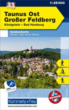 Cover Kümmerly+Frey Outdoorkarte Deutschland 33 Taunus Ost, Grosser Feldberg 1:35.000