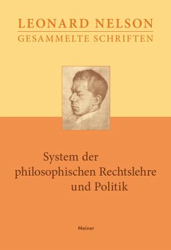 System der philosophischen Rechtslehre und Politik (eBook, PDF) - Nelson, Leonard