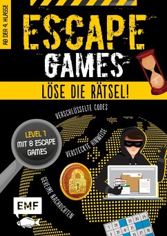Cover Escape Games - Löse die Rätsel! - Level 1 mit 8 Escape Games ab 9 Jahren  (Mängelexemplar)