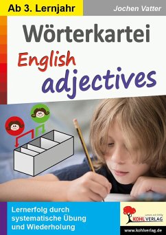 Wörterkartei English adjectives - Vatter, Jochen