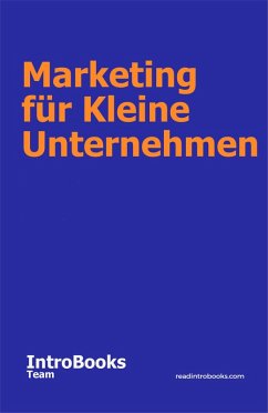Cover Marketing für Kleine Unternehmen (eBook, ePUB)
