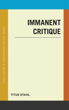 Immanent Critique - Stahl, Titus
